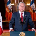 El Presidente José Antonio Kast durante la cadena nacional en que presentó el proyecto de “Reconstrucción y Desarrollo Económico y Social”, que será ingresado al Congreso en los próximos días., La Tribuna