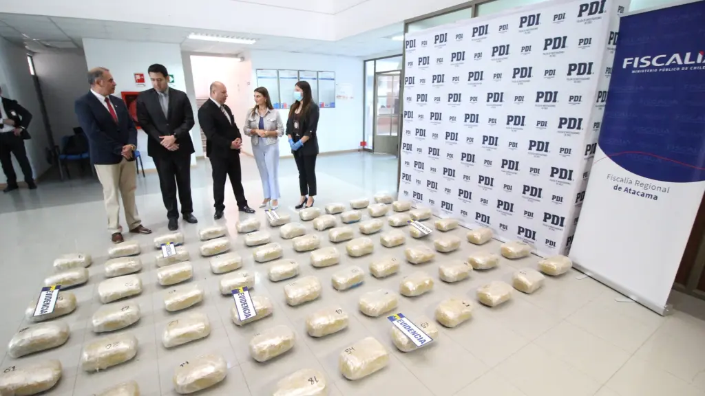 Droga incautada en el norte del país., Ministerio Público