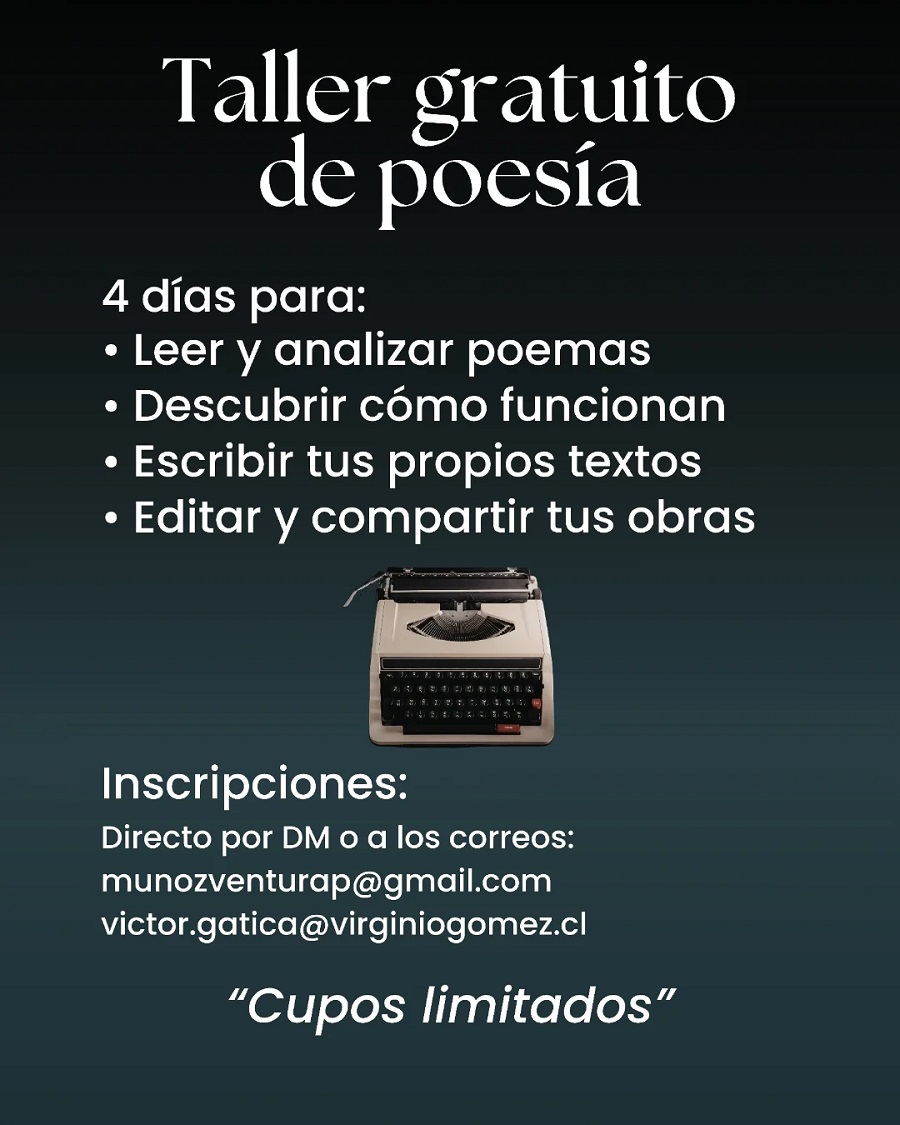 Taller gratuito de poesía / Cedida
