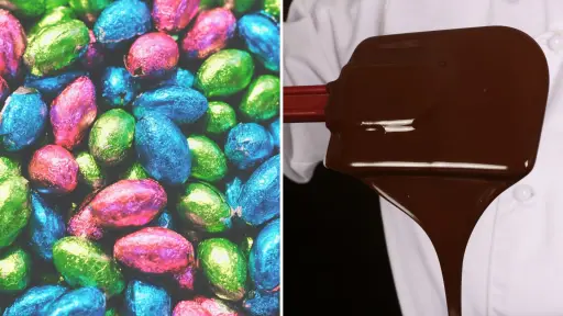 La diferencia del chocolate real y el sabor a chocolate en los huevitos de pascua