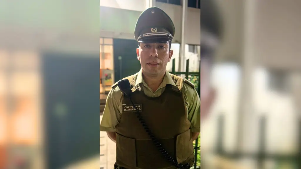 El capitán de Carabineros Marcos Andrade entregó detalles del procedimiento tras el hecho ocurrido en la Villa Los Profesores de Los Ángeles., La Tribuna
