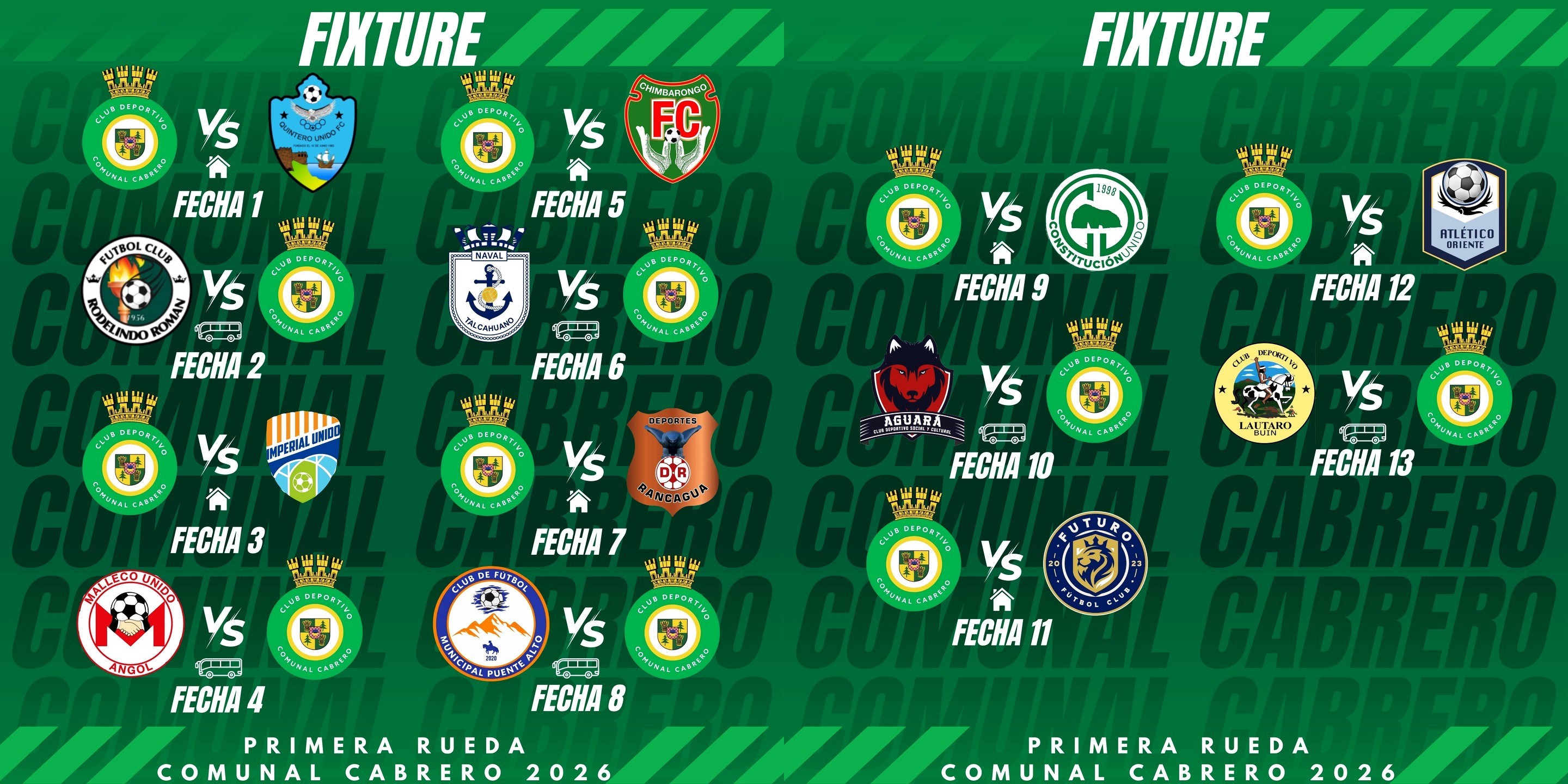 El calendario que tendrá Comunal Cabrero / La Tribuna