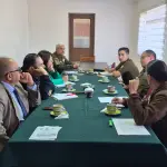 Reunión entre Carabineros y directores de liceos de Mulchén para coordinar acciones en establecimientos educacionales., @CarabBioBio