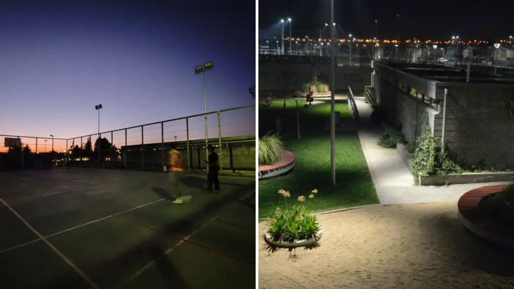 Vecinos denuncian falta de iluminación en parque Estero Quilque Sur: municipio anuncia evaluación técnica, La Tribuna 