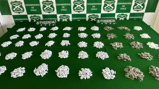 Operativo policial permite sacar de circulación más de un kilo de droga en Los Ángeles