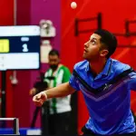 Felipe Olivares no pudo en su estreno, al cierre de esta edición jugaba su siguiente partido en el Mundial ITTF 2026, La Tribuna