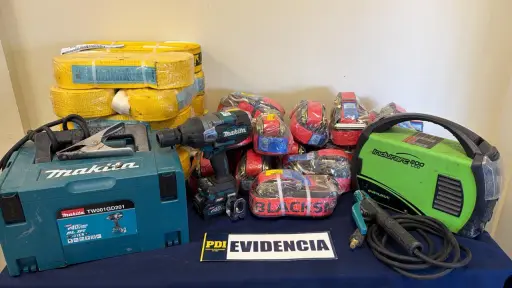 Recuperan millonario botín tras robo a taller del MOP en Angol