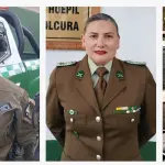 Suboficial Náyade Muñoz, suboficial mayor María Isabel Rozas y sargento primero, Fabiola Valenzuela, tres carabineras de Biobío que conjugan mando, patrulla y maternidad.
