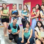 Madres asisten a clases de danza porteo, actividad que se realiza en encuentros grupales en la ciudad., Cedida