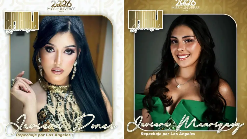 Javiera Ponce y Javiera Manríquez fueron confirmadas para el repechaje nacional del certamen, tras su participación en el Miss Universo Los Ángeles., @muniversocl