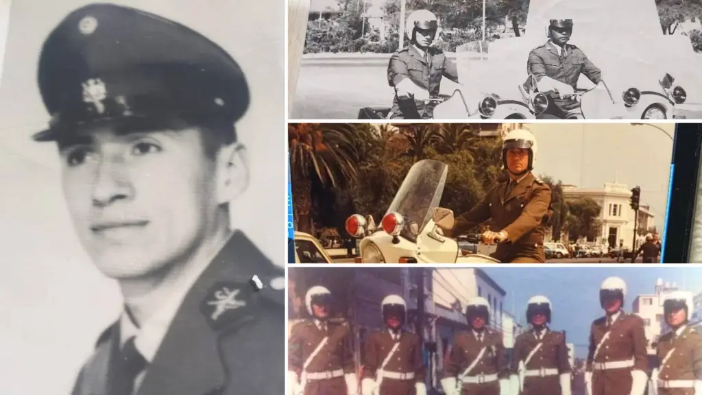 Durante su etapa en Antofagasta, Luis Cabezas Fernández cumplió funciones como motorista en Carabineros., Cedidas