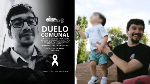 Nacimiento decreta tres días de duelo comunal tras fallecimiento de funcionario y su hijo