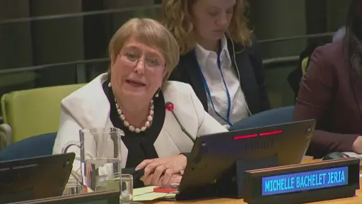 Bachelet minimiza falta de respaldo del Gobierno de Chile y apuesta por reforma financiera en la ONU