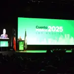 Alcalde José Pérez Arriagada encabezó la Cuenta Pública 2025 ante autoridades y vecinos en el Teatro Municipal de Los Ángeles., Fredy Muñoz | La Tribuna