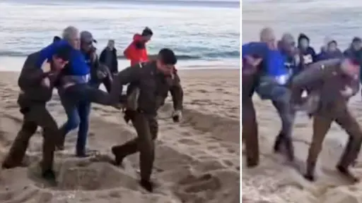 Emergencia en Dichato por persona que se habría arrojado al mar: es derivada a un centro de salud