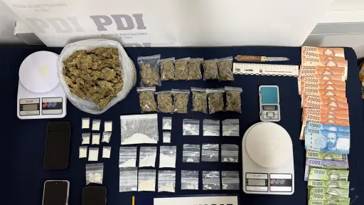PDI desarticula clan familiar dedicado al microtráfico en Traiguén: incautan más de $2 millones en droga