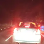 El procedimiento obligó a suspender el tránsito en la Ruta Q-61-R, generando congestión vehicular camino a Santa Bárbara., Redes sociales