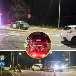 El accidente ocurrió la noche del martes frente al acceso al Molino Biobío, en avenida Las Industrias de Los Ángeles., Jorge Monares - La Tribuna