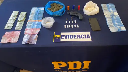 Tres detenidos en Cabrero por infracción a Ley de Drogas y porte ilegal de armas en procedimiento MT-0