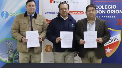 En el Marco del Programa Cauce: INACAP Sede Los Ángeles firma convenio colaborativo junto a Coopelan y el Colegio Don Orione