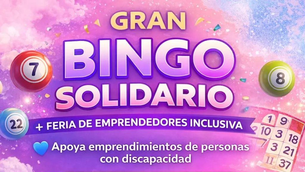 Bingo solidario en Socabío busca apoyar a 30 emprendedores con discapacidad este 16 de mayo, cedida
