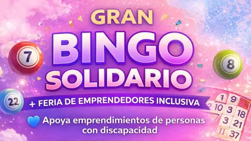 Emprendedores con discapacidad venderán sus productos en feria inclusiva durante bingo solidario en Los Ángeles