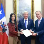 Presidentes de las Cámaras Alta y Baja con el Jefe de Estado, Senado