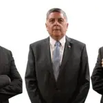 Los ministros Louis De Grange, Claudio Alvarado y Martín Arrau., Gobierno de Chile