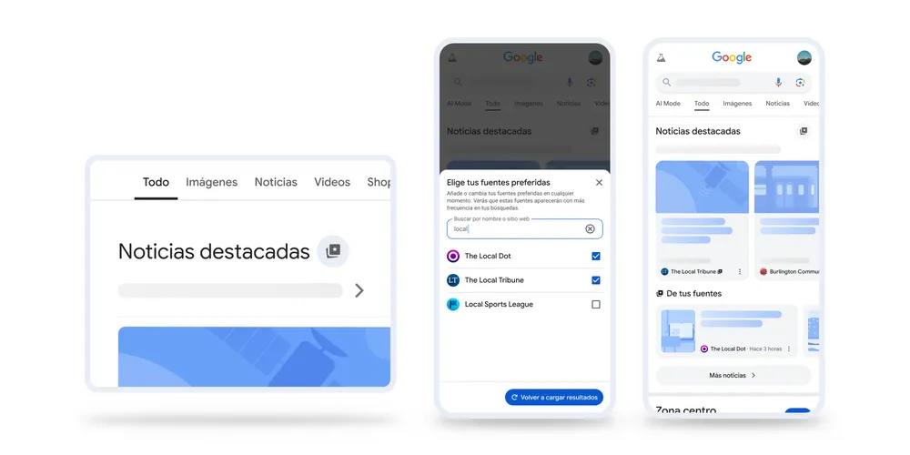 La función ya está ayudando a las personas a conectarse con las fuentes que más valoran.  / Google