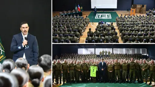 Un honor hablar de liderazgo: Claudio Bravo agradeció oportunidad tras charla a Carabineros