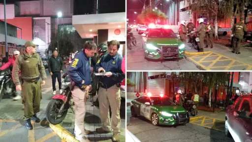 Cinco detenidos y 43 infracciones dejó operativo nocturno de Carabineros y la PDI en Los Ángeles