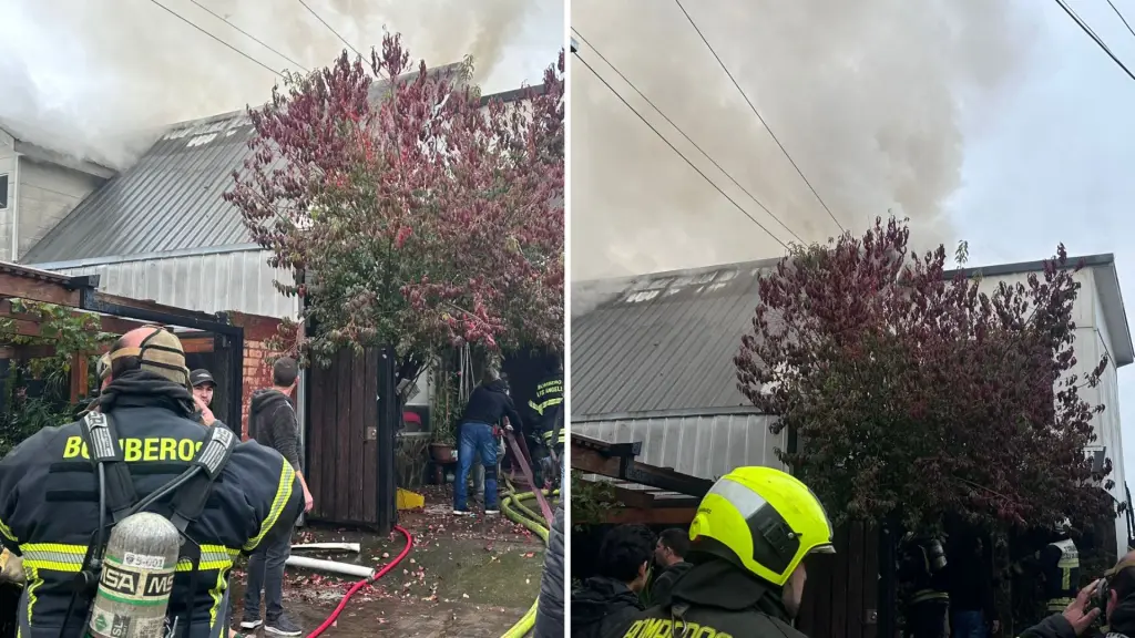 AHORA: Incendio afecta a vivienda en Villa Galilea de Los Ángeles, La Tribuna