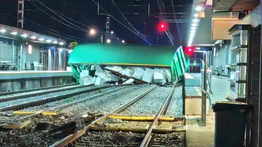Trabajos por descarrilamiento de tren de carga obligarán a suspender servicios ferroviarios en Biobío