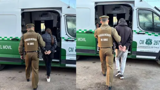 Ocho detenidos en Hualpén: Carabineros captura a implicados en robo de accesorios de vehículos y prófugos 