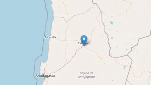 Sismo de magnitud 5.3 sacude zona cercana a Calama y es seguido por varios movimientos menores