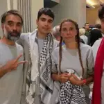 Los cuatro chilenos detenidos tras la interceptación de la Flotilla Global Sumud ya están en Santiago., Redes sociales