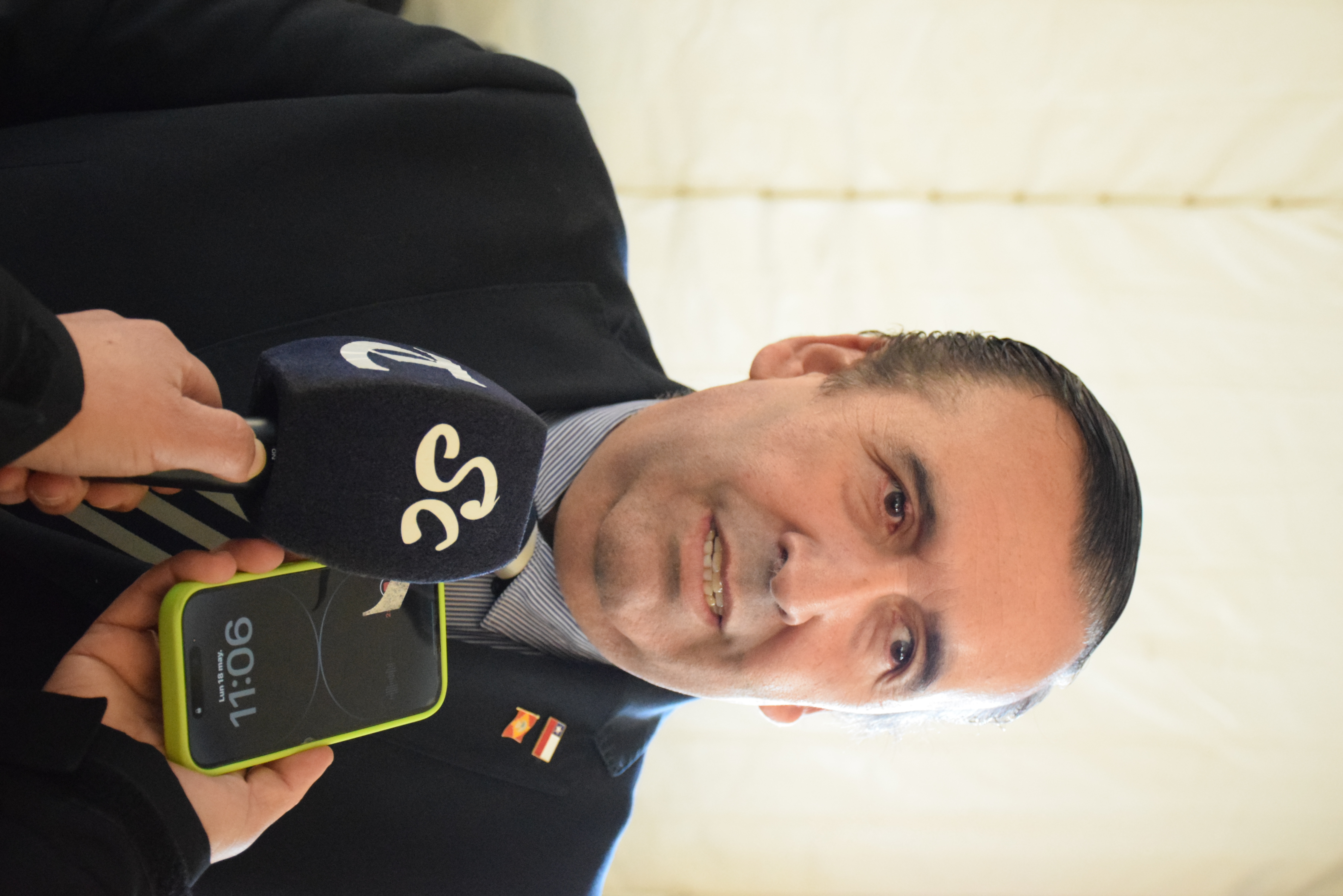 Cristian Oses Abuter, alcalde de Santa Bárbara. / La Tribuna