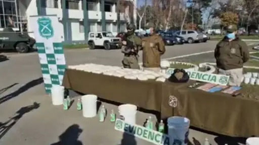 Tráfico de drogas en Penco: Desbaratan laboratorio artesanal y clan familiar con más de 41 kilos de sustancias