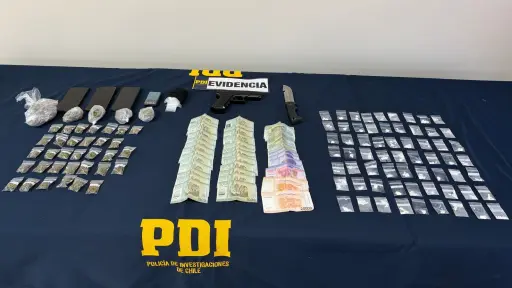 Detienen a hombre por robo en vivienda y microtráfico en Villarrica