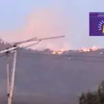 El incendio forestal “Rucue” motivó la declaración de Alerta Amarilla en Antuco y el despliegue de recursos terrestres y aéreos en el sector Alto Rucue., Captura; Senapred