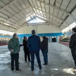 Visita de autoridades al Gimnasio Municipal de Ralco., Municipalidad de Alto Biobío
