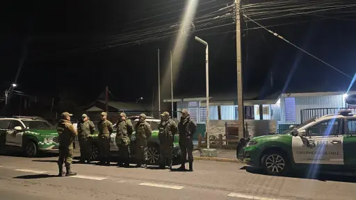 Carabineros realiza ronda extraordinaria en Tucapel para reforzar la seguridad y prevención del delito