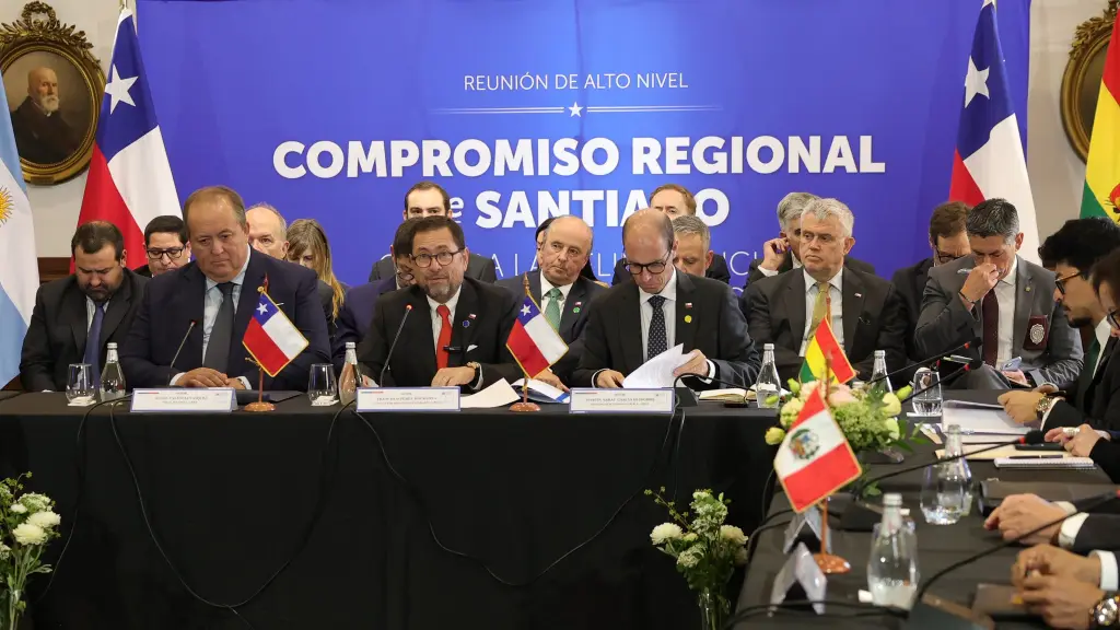El presidente Kast Kast encabezó la cumbre regional contra el crimen organizado junto a Perú, Ecuador y Argentina., @martinarrau