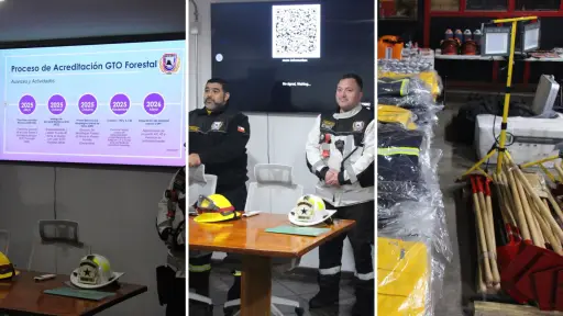 Cuerpo de Bomberos de Negrete avanza en proceso para acreditarse como Fuerza de Tarea Forestal