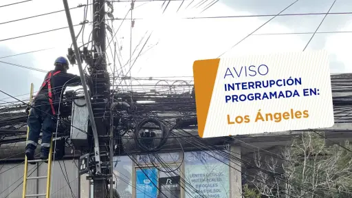 Corte programado dejará sin suministro eléctrico a 240 clientes de Los Ángeles este viernes
