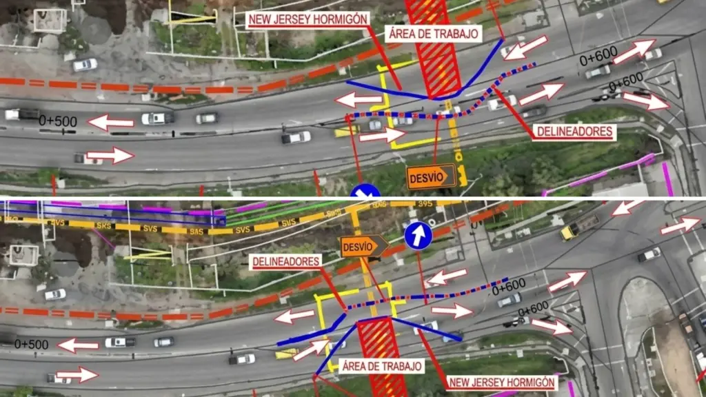 Las modificaciones se aplicarán entre el 16 y el 20 de junio en avenida Octavio Jara Wolff, donde se ejecutarán trabajos asociados a la instalación de una red de gas en el marco de las obras de la Ruta Nahuelbuta., Municipalidad de Los Ángeles