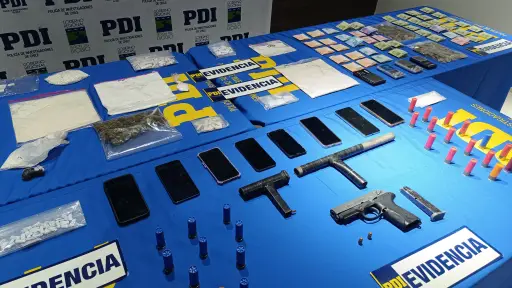 Más de 26 mil dosis de droga fueron incautadas tras masivo operativo policial en Lota y Coronel