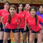 El equipo femenino campeón provincial Sub 14 de futsal del Colegio Don Orione. , gentileza
