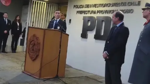 PDI conmemoró sus 93 años en la provincia de Biobío con ceremonia e izamiento de bandera en Los Ángeles