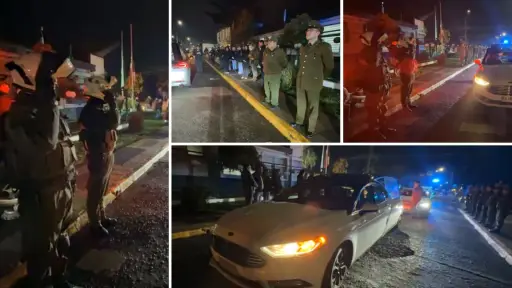 Más de 34 años de servicio: Despiden con honores a suboficial mayor angelino en Nacimiento